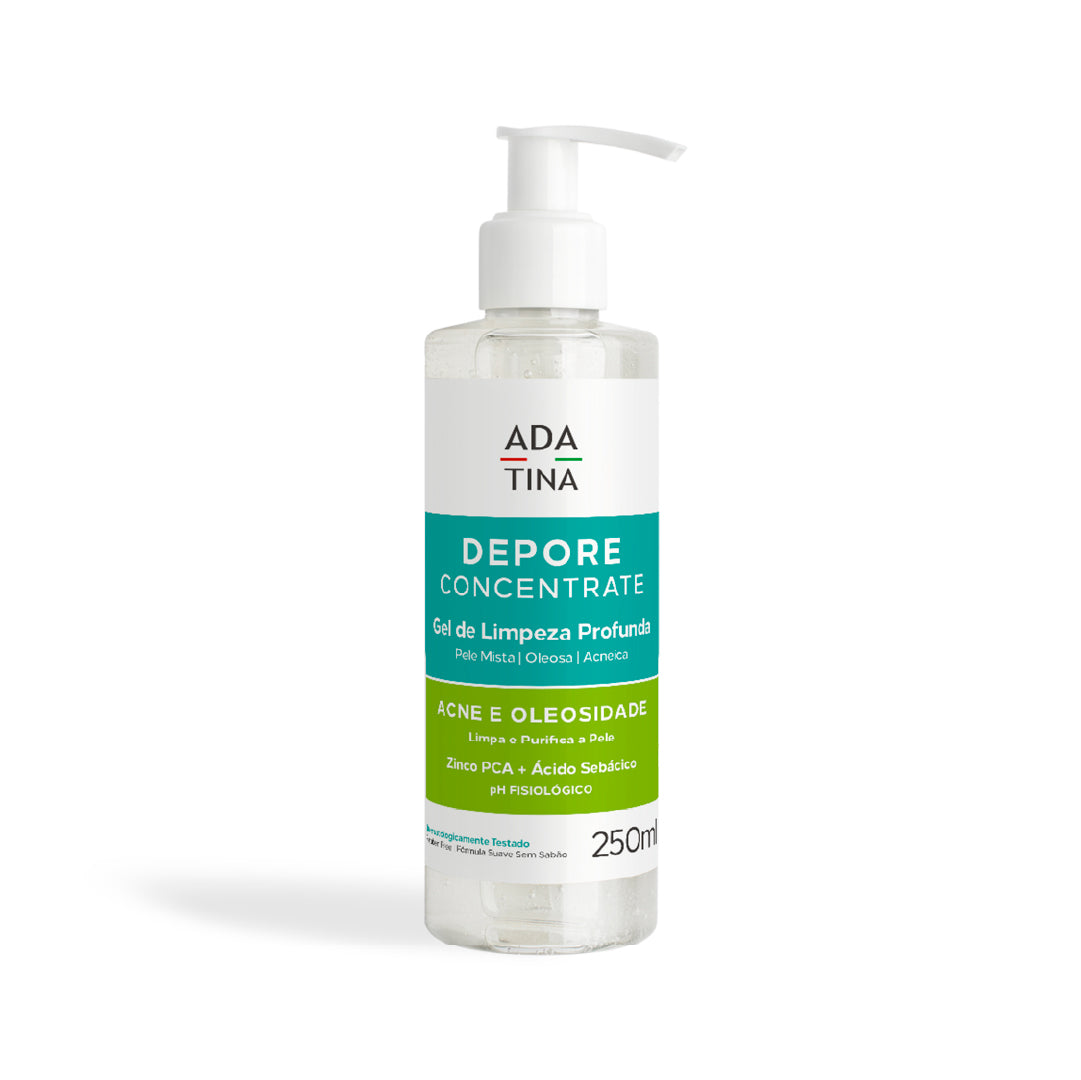Gel de limpeza Depore Concentrate para peles oleosas e acneicas.