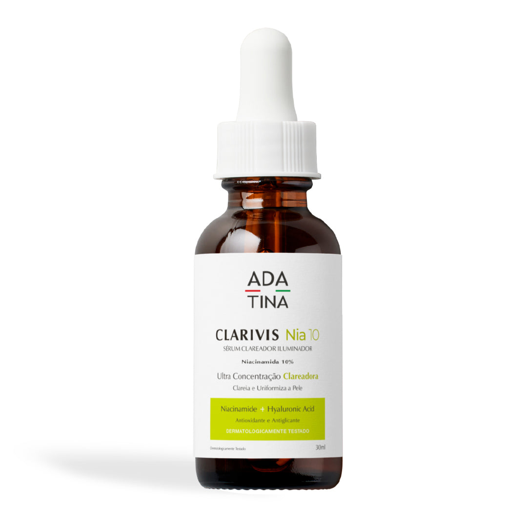 Sérum Clarivis Nia 10 com alto poder clareador para peles com manchas.