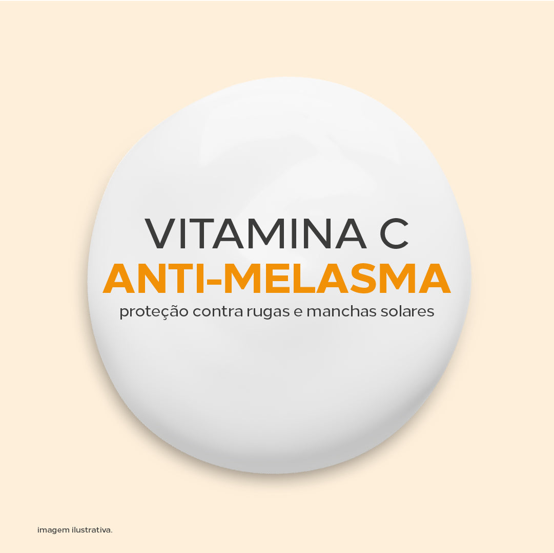 Pure C FPS 50 protetor solar anti-melasma e com proteção contra rugas e manchas solares.