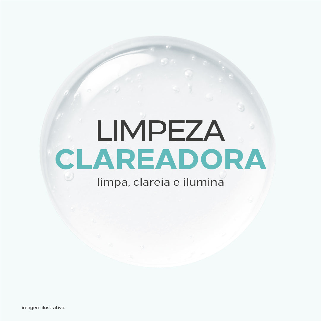 Niacinamide gel de limpeza concentrado que limpa, clareia e ilumina.
