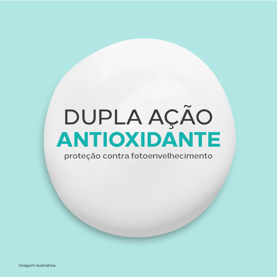 Biosole E+ Ultra Vitamin FPS 90 possui dupla ação antioxidante e proteção contra fotoenvelhecimento.