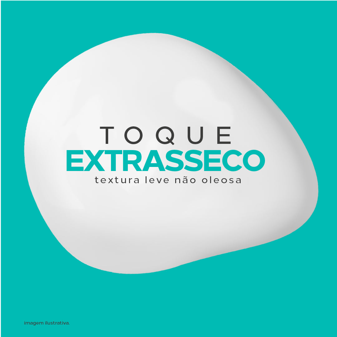 Sunsec Solar Fluid Gel FPS 50 protetor solar com toque extrasseco, textura leve e não oleosa.