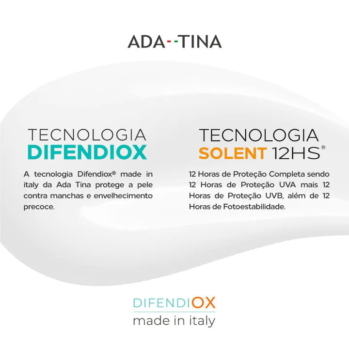 Biosole Oxy FPS 50 com tecnologia Difendioz e Solent, 12 horas de proteção solar.