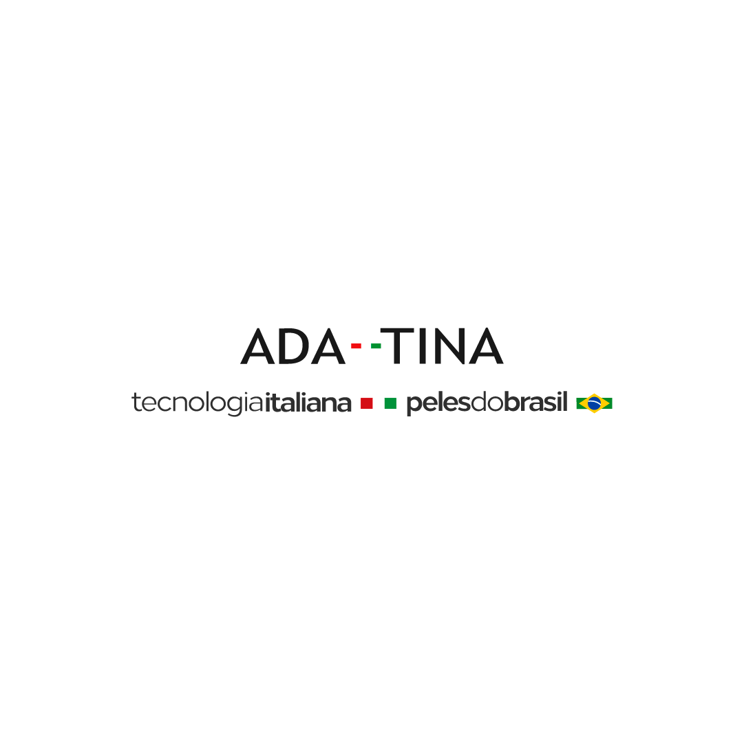 Logotipo da Ada Tina Cosméticos, tecnologia italiana para peles brasileiras.