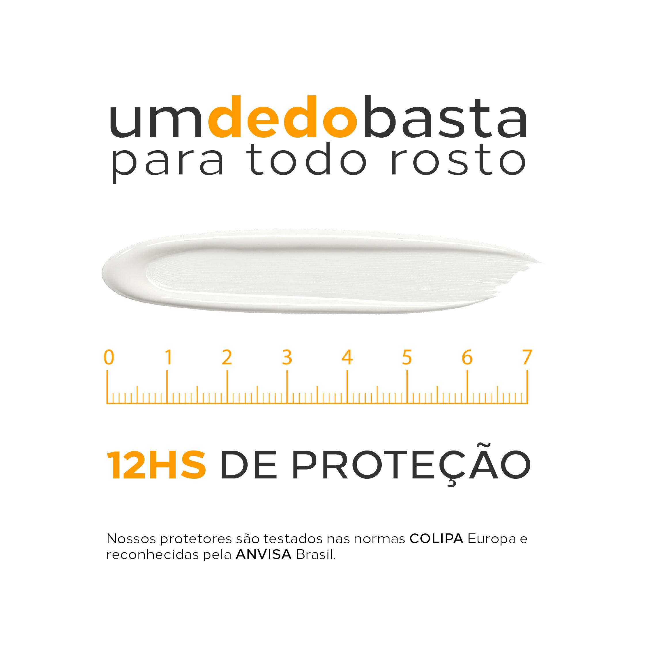 Quantidade ideal do Biosole Oxy FPS 85 para proteção solar clareadora de 12 horas.