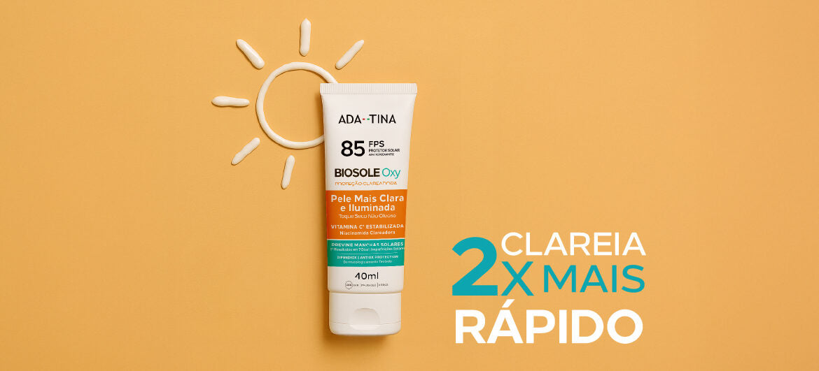 Como o Biosole Oxy FPS 85 clareia e protege ao mesmo tempo?