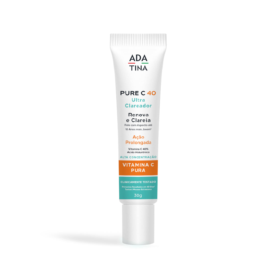 Pure C 40 Ultra Clareador 2x Mais Vitamina C Pura Renova e Clareia [Válidade nov/2025]