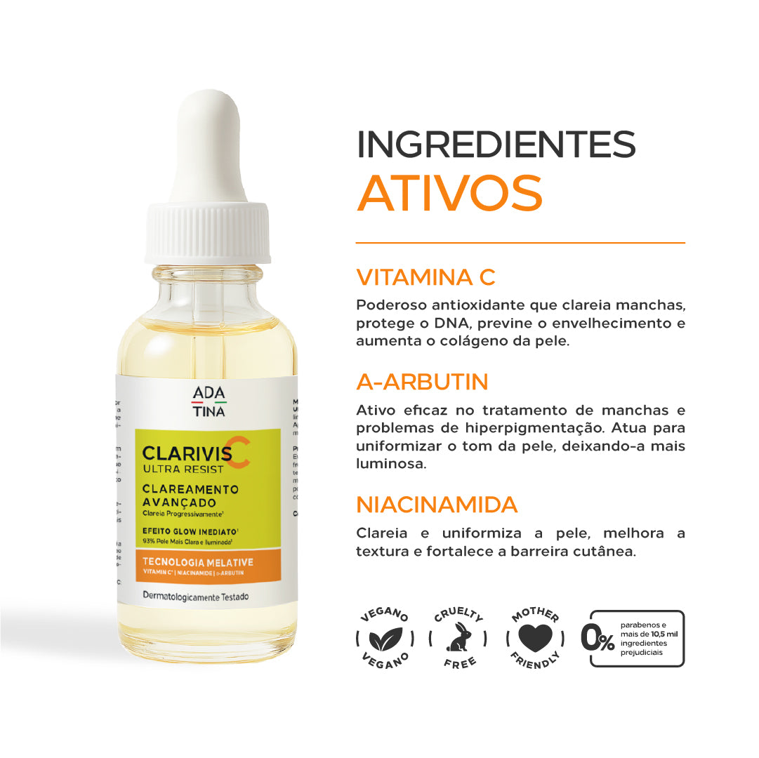Sérum Clareador para Melasma Resistente – Clarivis C – ADA TINA