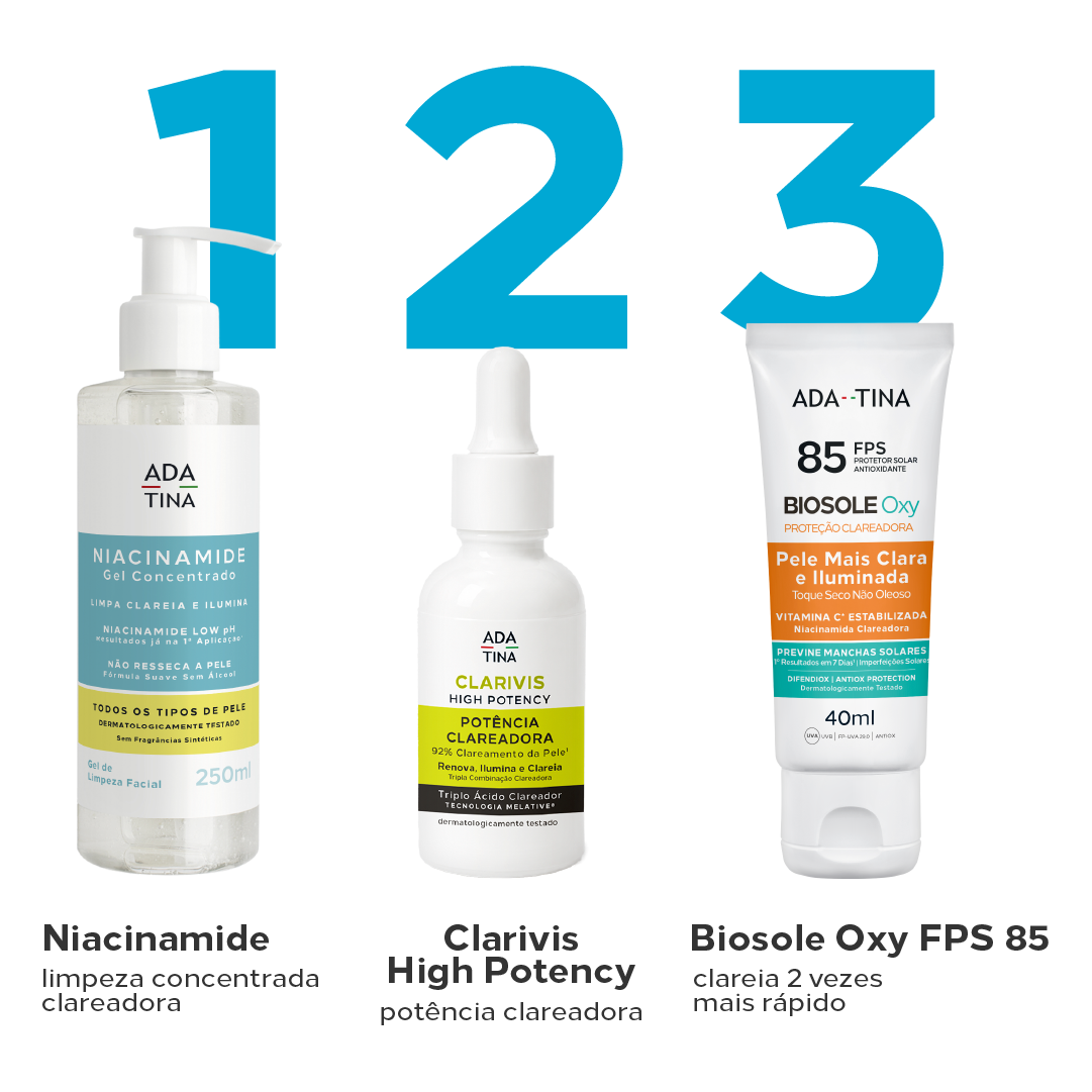 Sérum Facial Clareador com Triplo Ácido para Manchas, Melasma e Hiperpigmentação – Clarivis High Potency 30 ml
