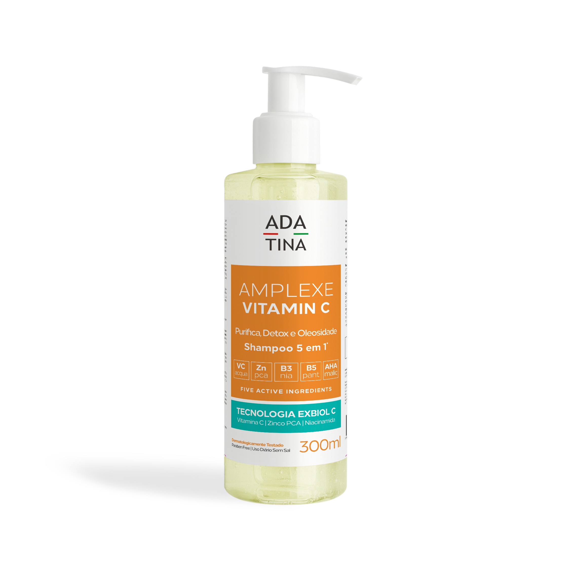 Shampoo Purificante 5 em 1 Detox e Anti-Oleosidade com Vitamina C – Amplexe Vitamin C 300ml