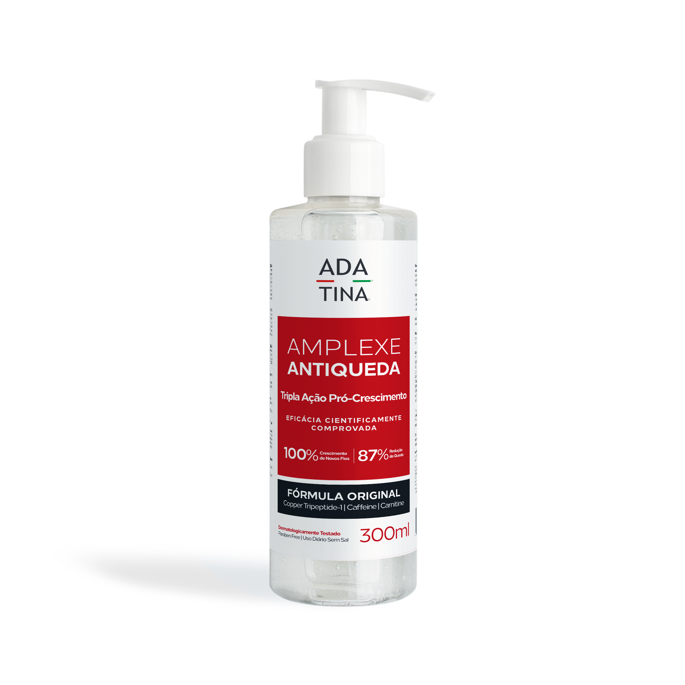Shampoo Profissional para Queda de Cabelo – Amplexe Antiqueda Tripla Ação Pró-Crescimento 300ml