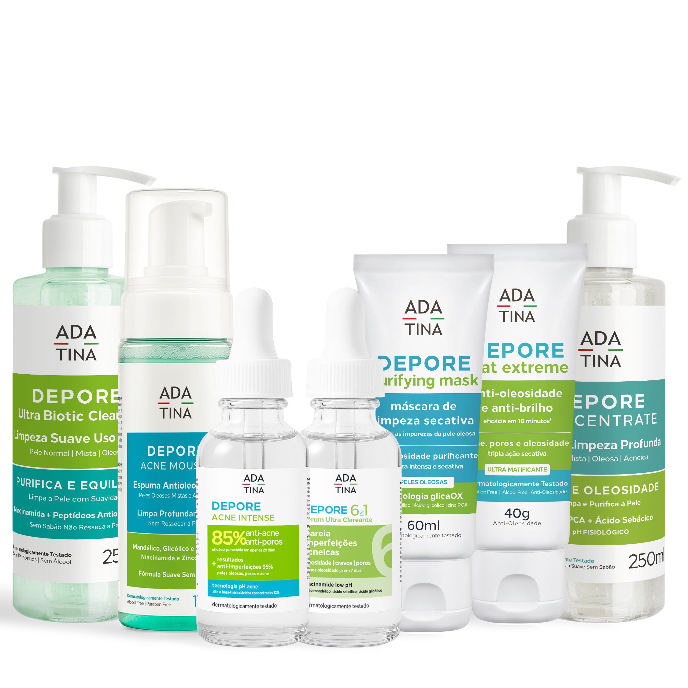 Kit Completo Acne, Poros e Pele Oleosa