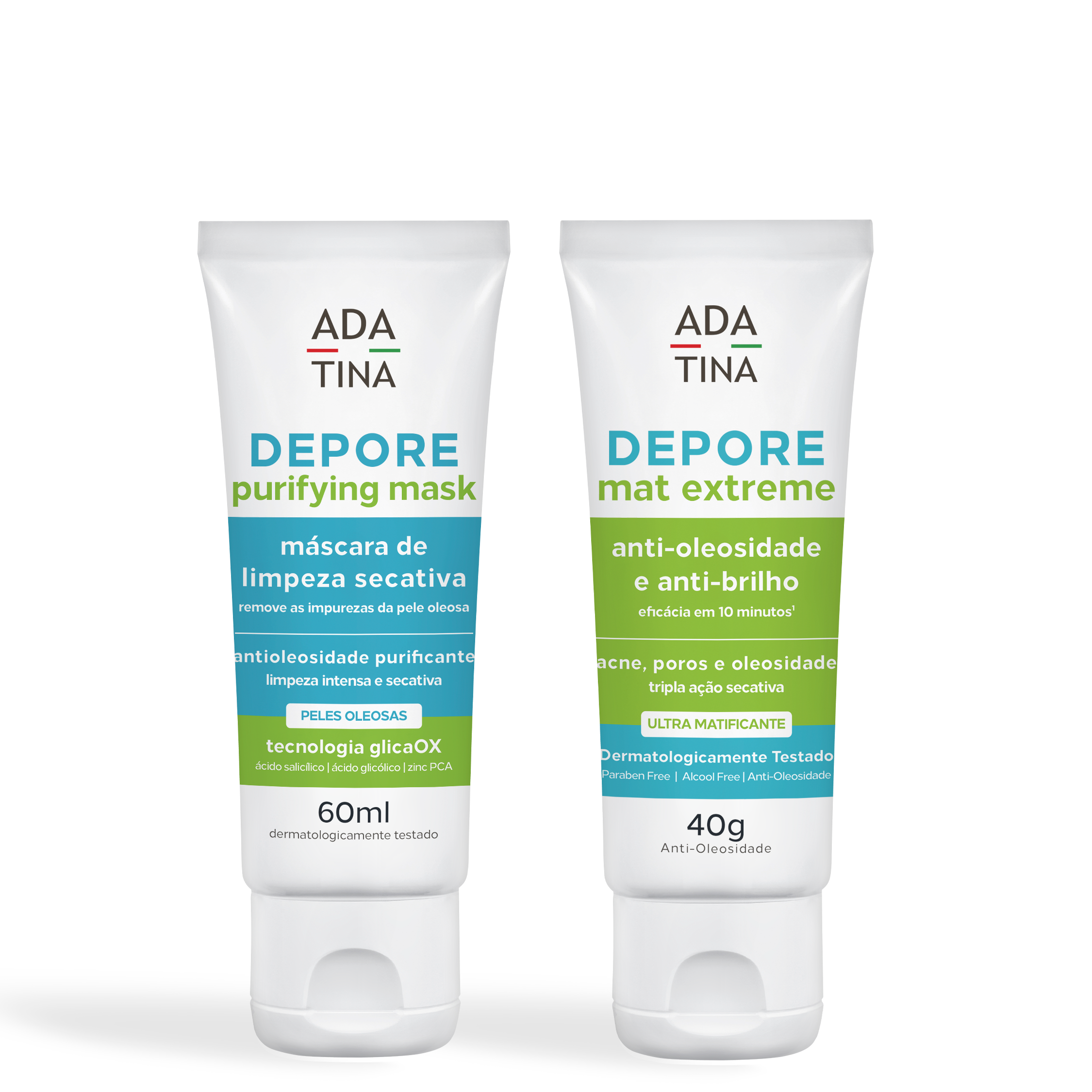 Kit Peles Oleosas Hidratante Matificante + Máscara Facial 3 em 1: Acne, Marcas e Oleosidade