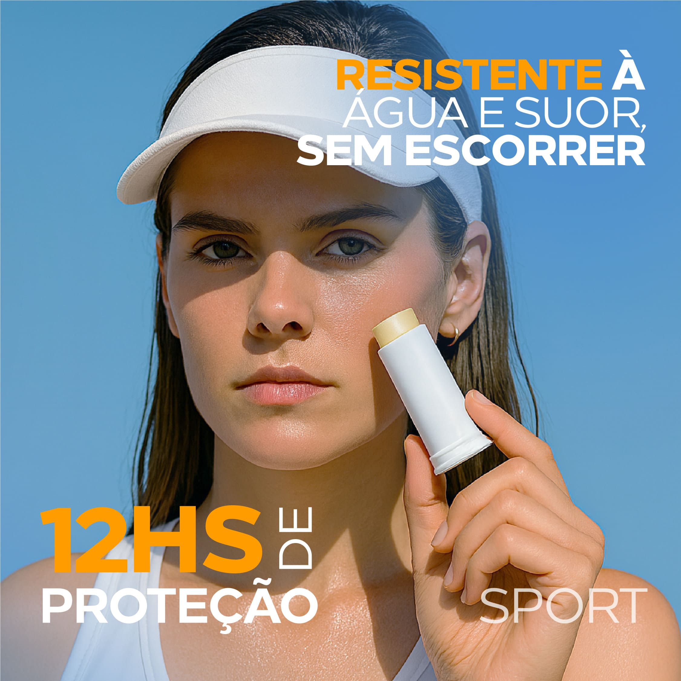 Protetor Solar Facial Stick Clareador 12HS – Biosole E Plus Ultra Vitamin FPS 99