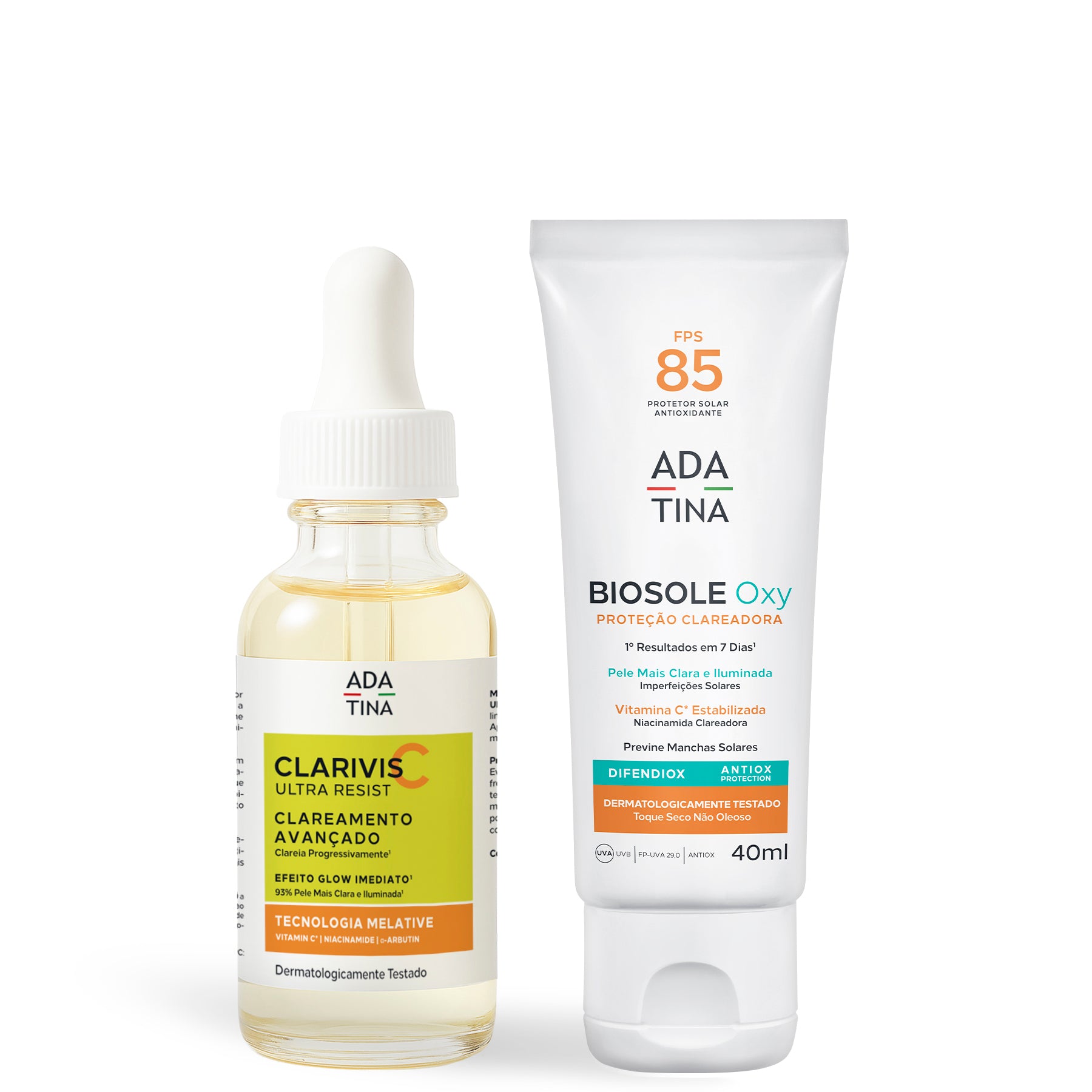 Kit Clareador Facial Dermatologico com Sérum e Protetor Solar para Melasma