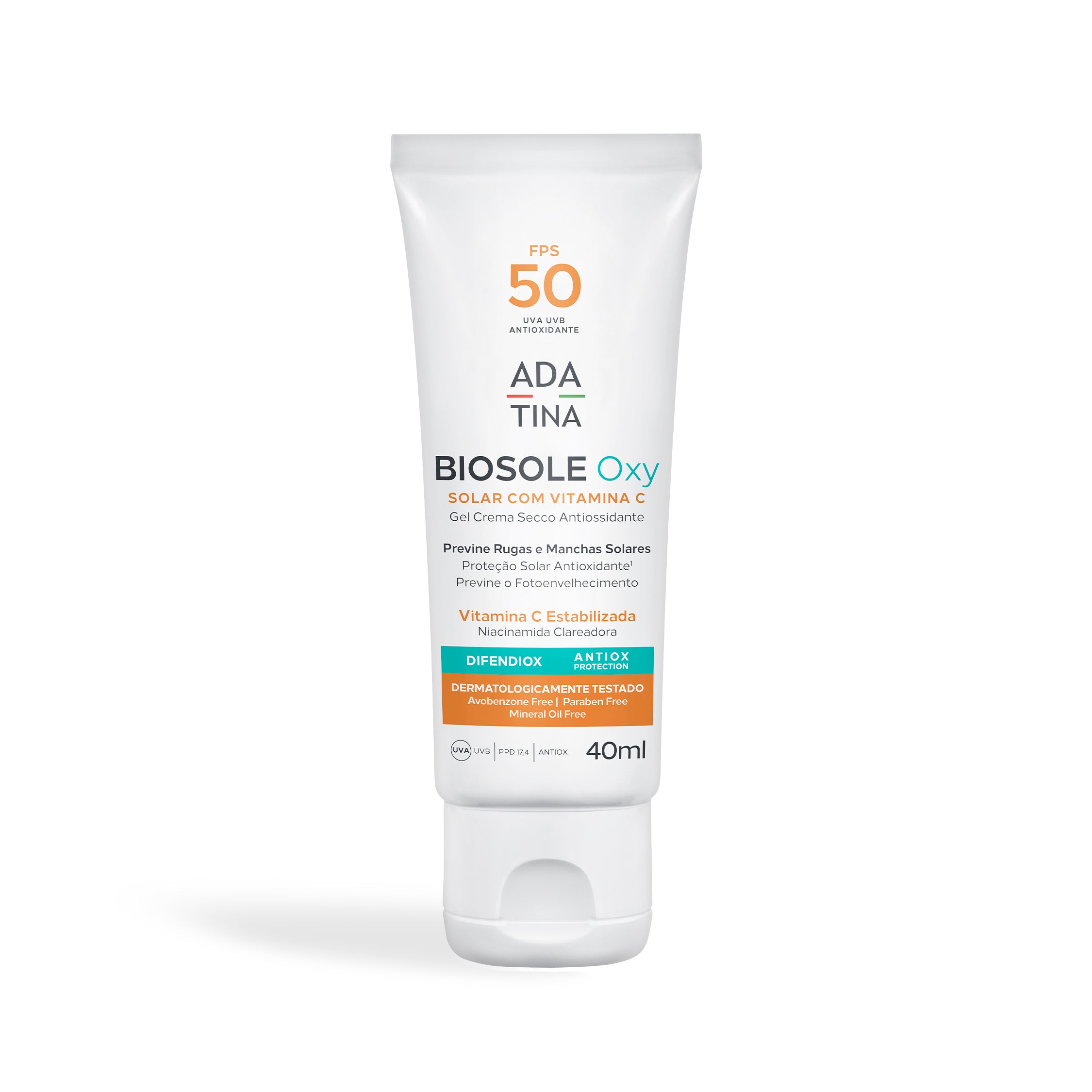 Protetor Solar 12HS Clareador Peles com Manchas e Melasma Biosole Oxy FPS 50