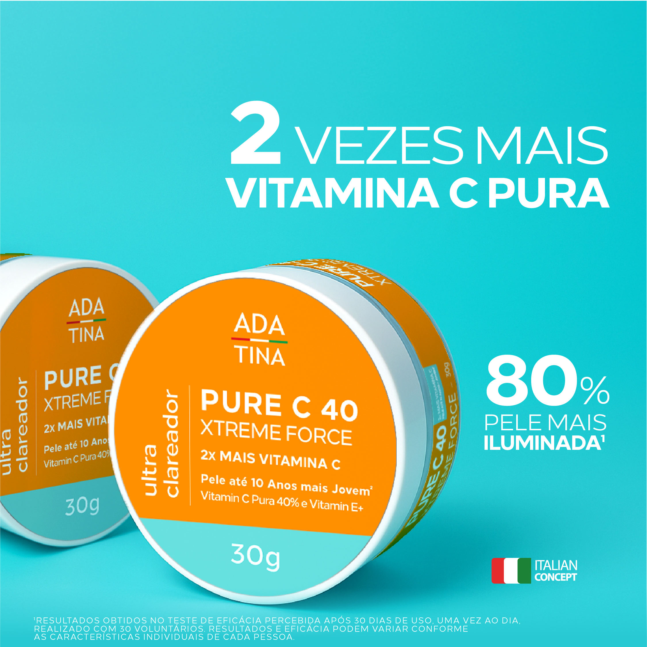 Creme Clareador Anti-Idade com 40% de Vitamina C Pura – Pure C 40 Xtreme Force