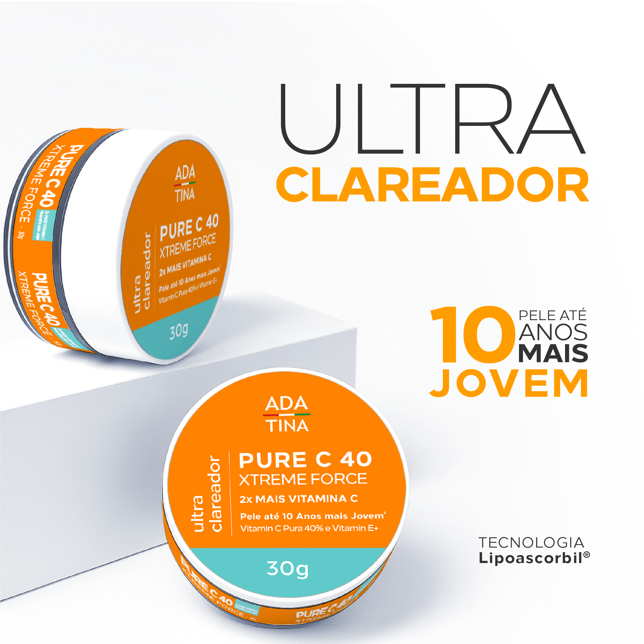 Creme Clareador Anti-Idade com 40% de Vitamina C Pura – Pure C 40 Xtreme Force