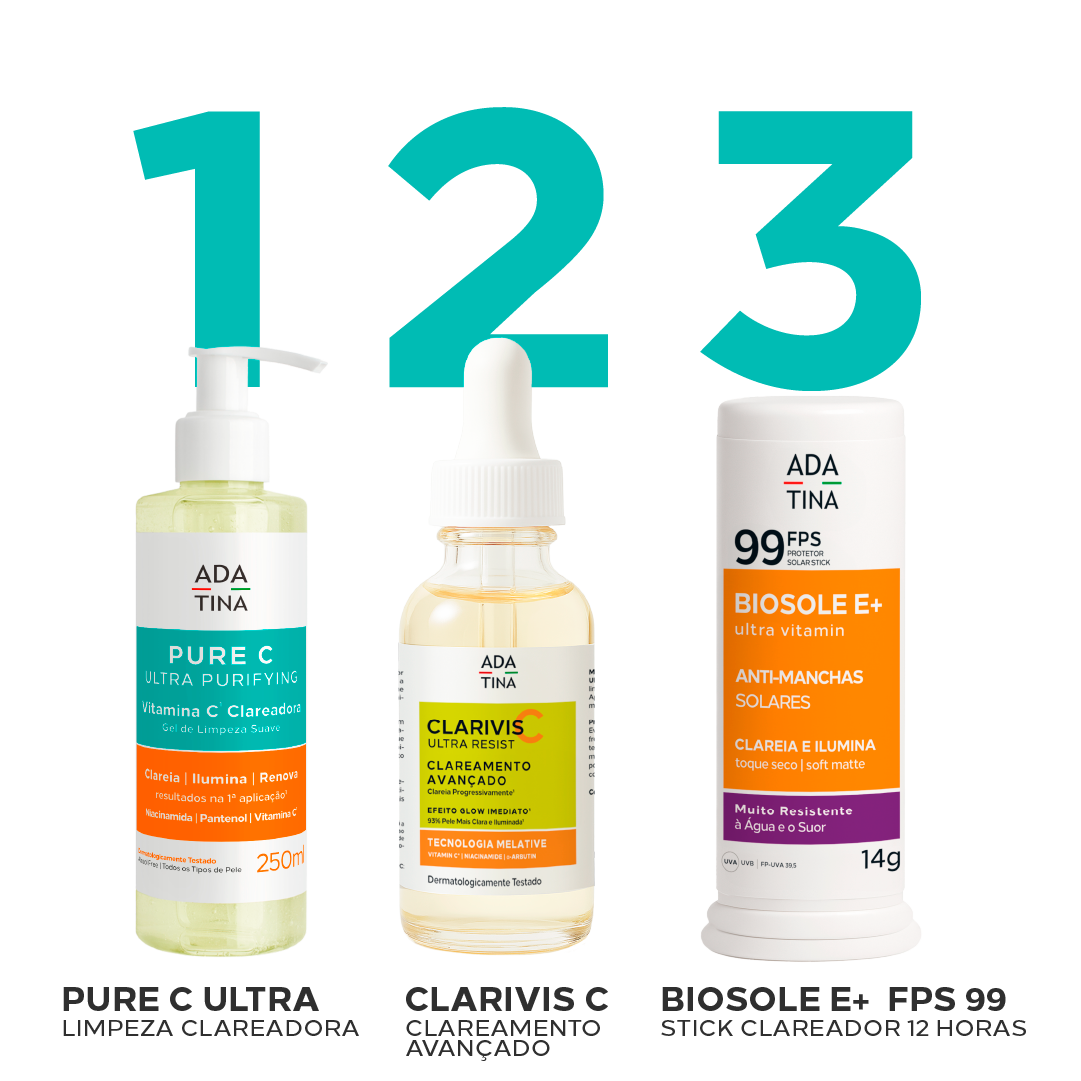 Protetor Solar Facial Stick Clareador 12HS – Biosole E Plus Ultra Vitamin FPS 99