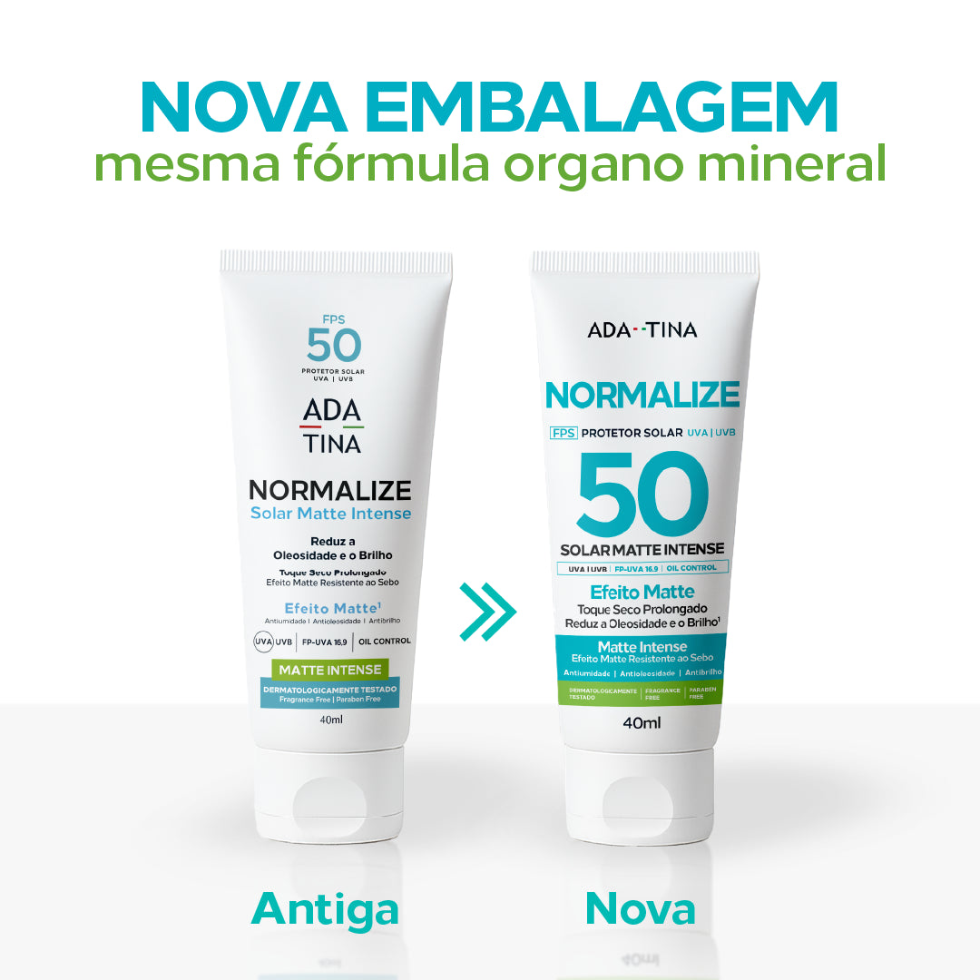 Protetor Solar 12HS Organo Mineral Antioleosidade para Pele Oleosa – Normalize Solar Matte Intense FPS 50 40g