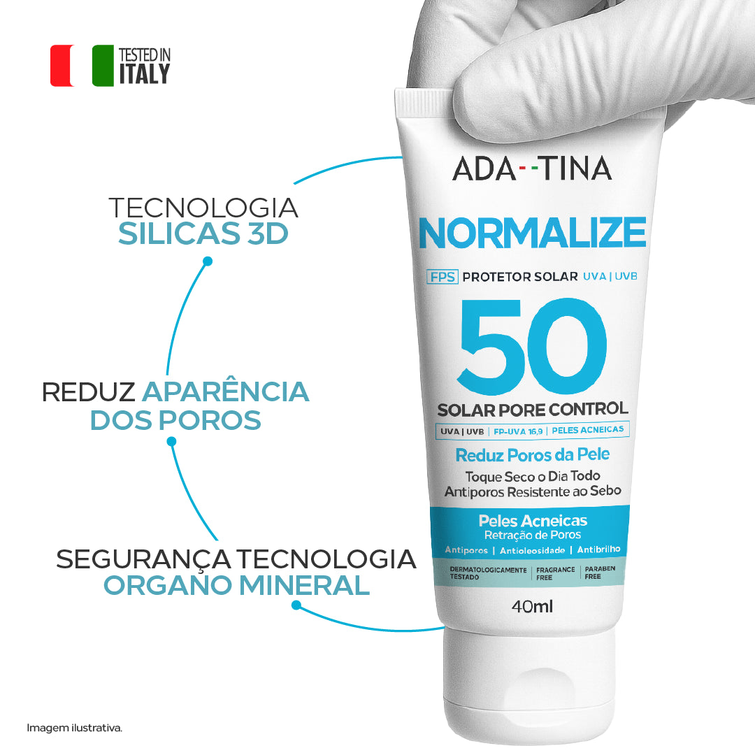 Com tecnologia Sílicas 3D e filtro OrganoMineral, reduz a aparência dos poros e controla o sebo.