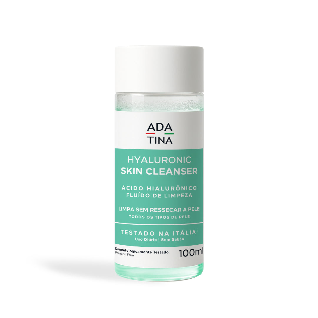 Fluído de limpeza Hyaluronic Skin Cleanser para todos os tipos de pele.