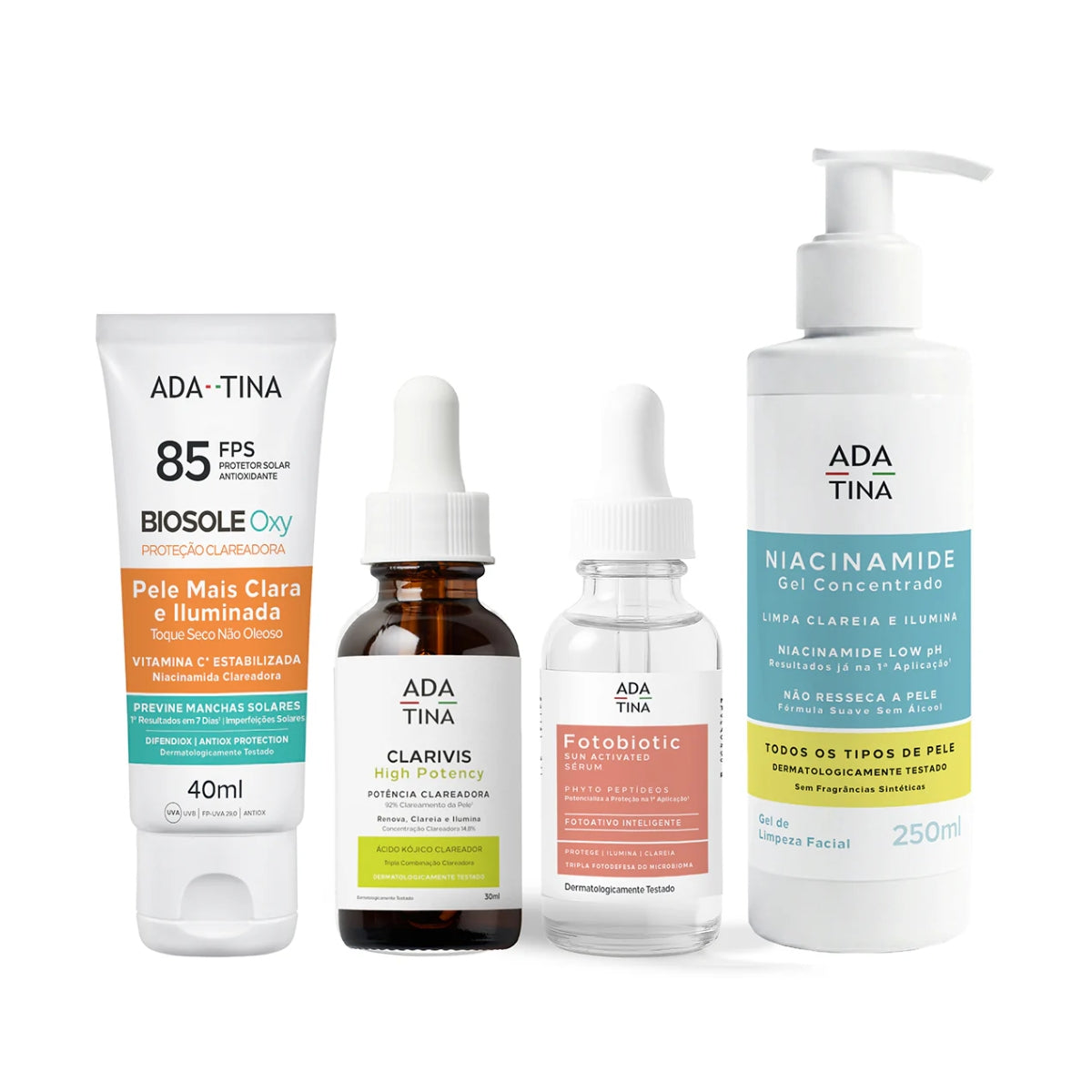 Kit Especial Peles com Manchas e Melasma: Limpeza + Séruns + Fotoproteção 12HS