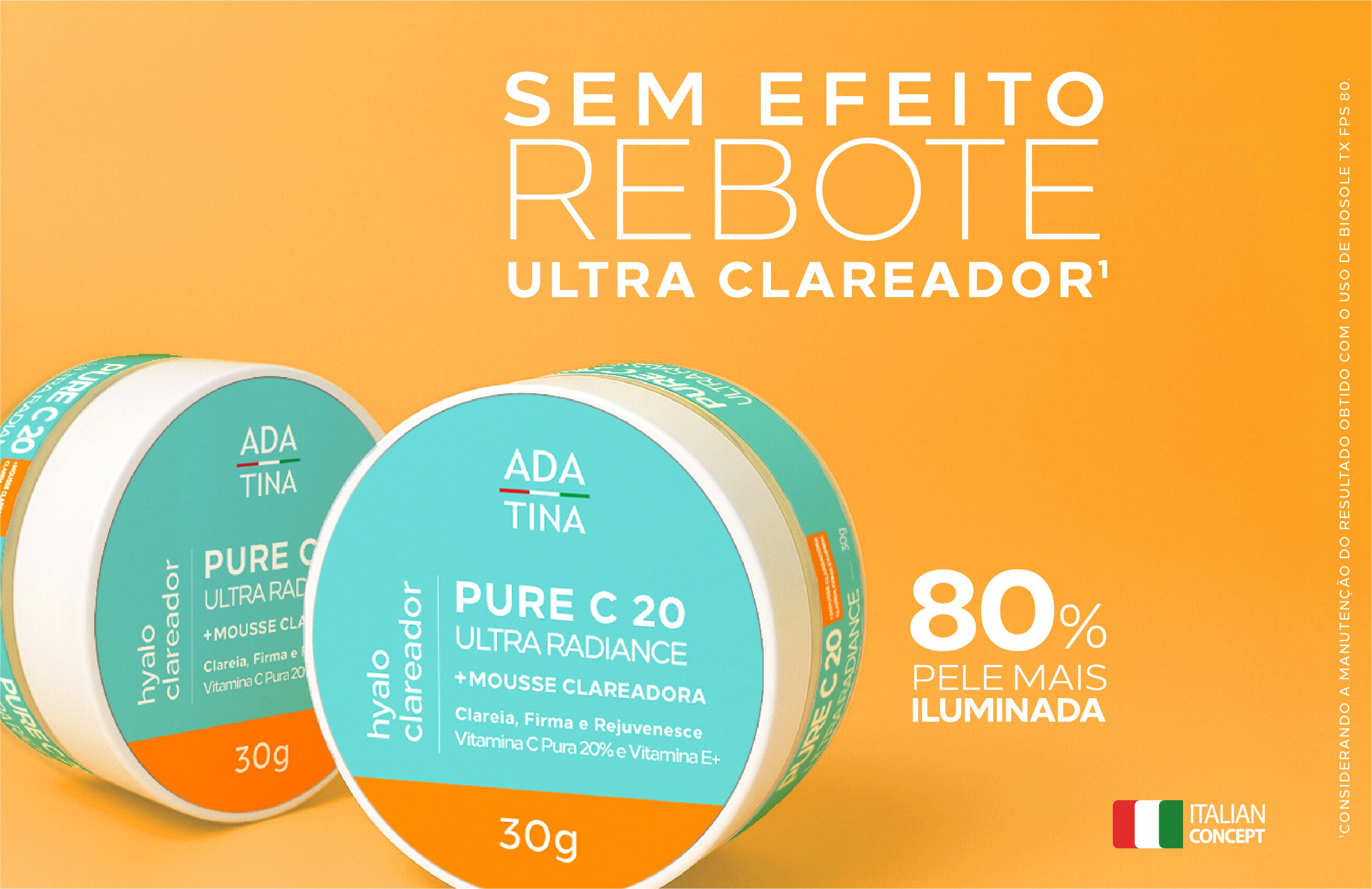 Creme Clareador de Melasma com 20% Vitamina C Pura – ADA TINA