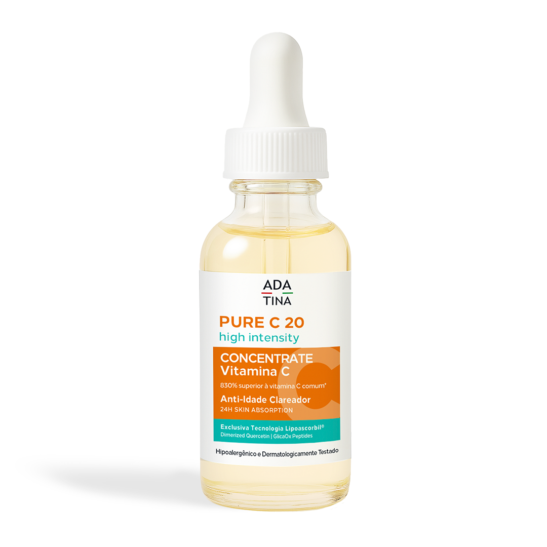 Sérum Pure C 20 High Intensity com ação clareadora, anti-idade e alta absorção para pele luminosa e uniforme.