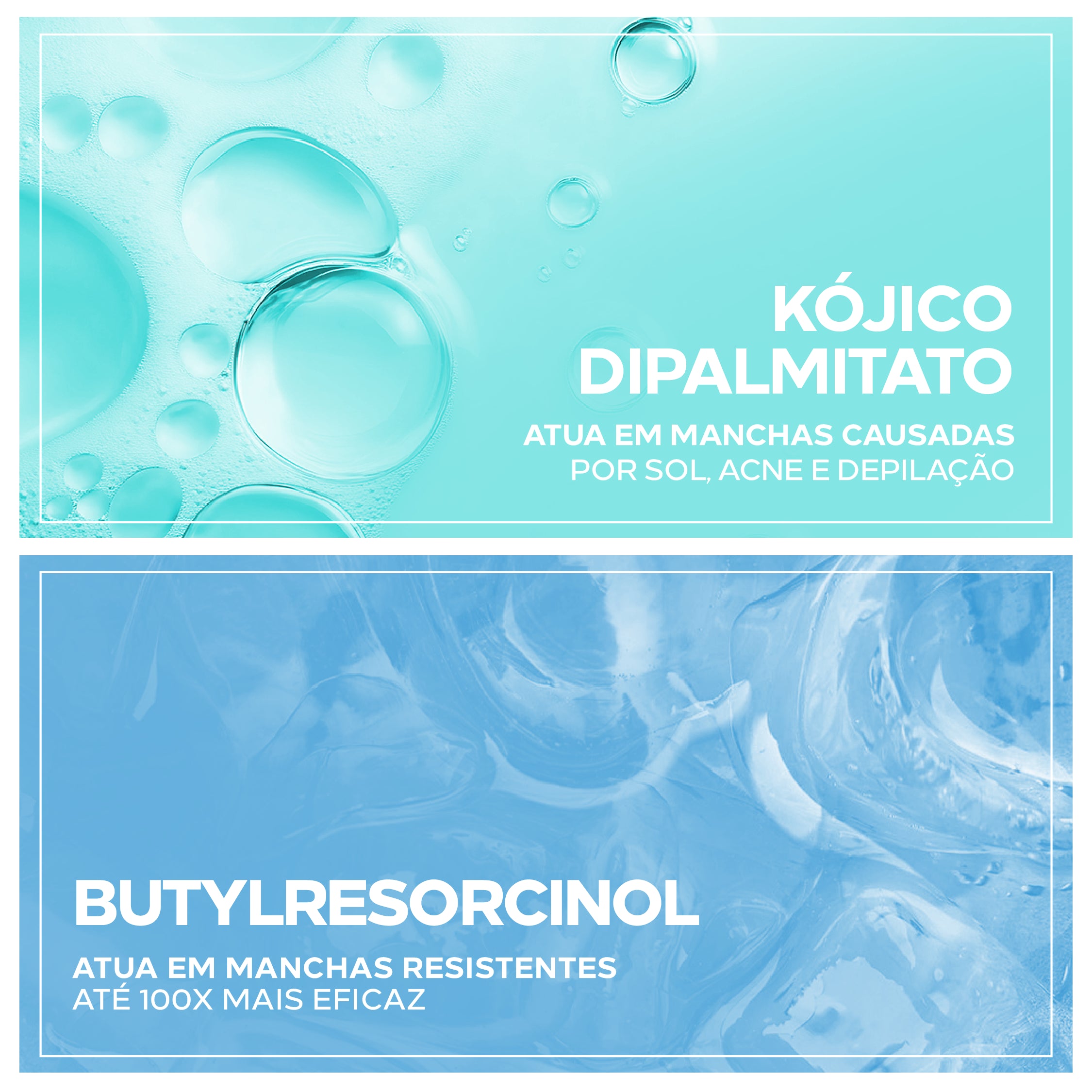 Ingredientes do Gliventi Bio Sensitive: kójico dipalmitato e butylresorcinol.