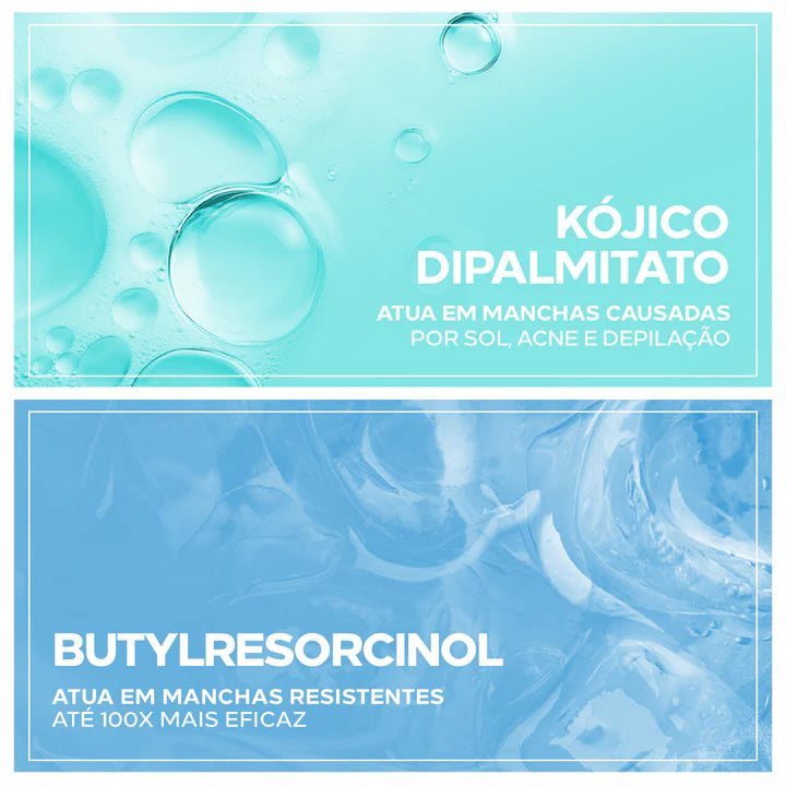 Ingredientes do Gliventi Bio Sensitive: kójico dipalmitato e butylresorcinol.
