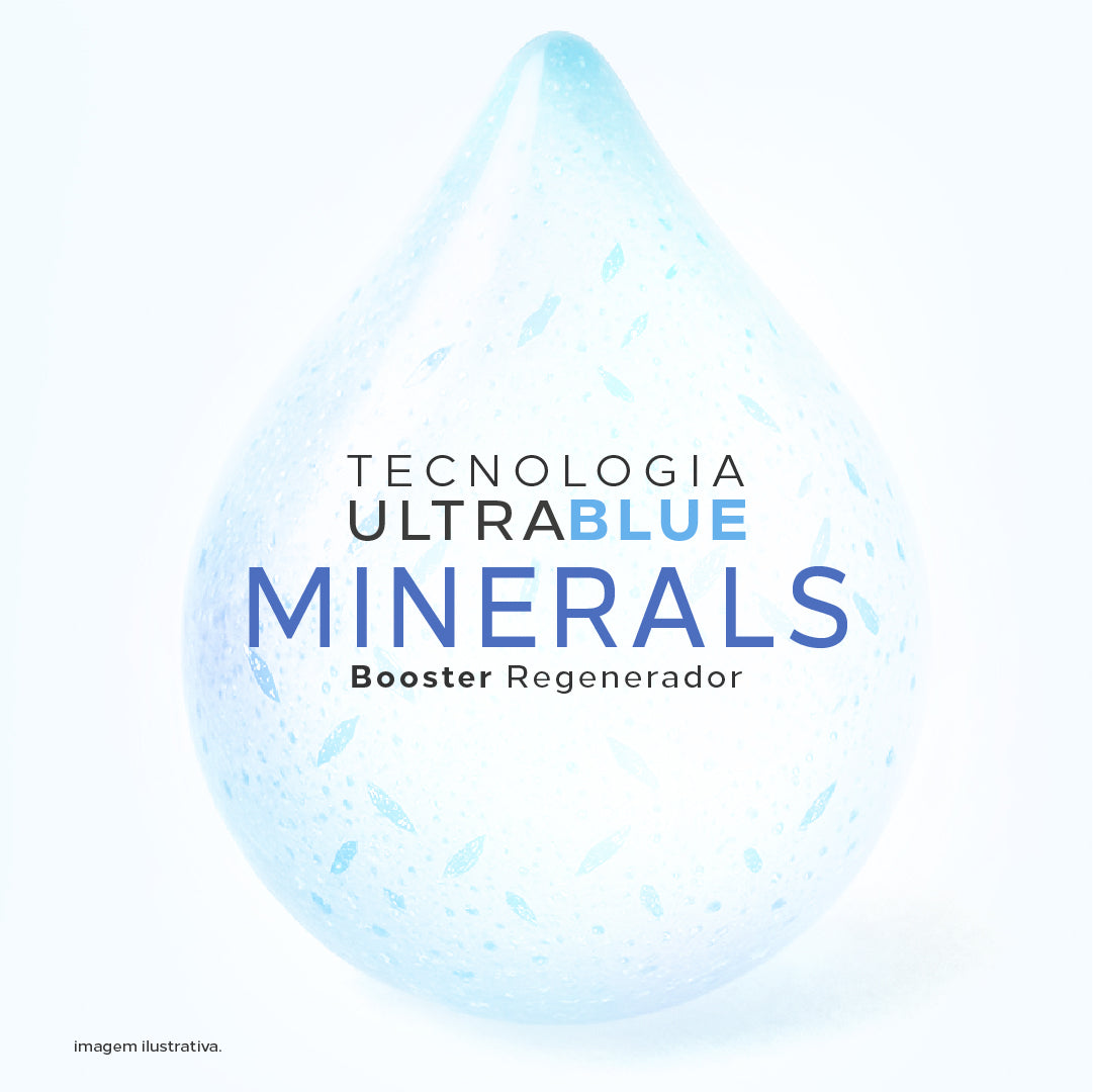 Hyalo 90 sérum que usa tecnologia Blue Minerals, confere hidratação profunda.