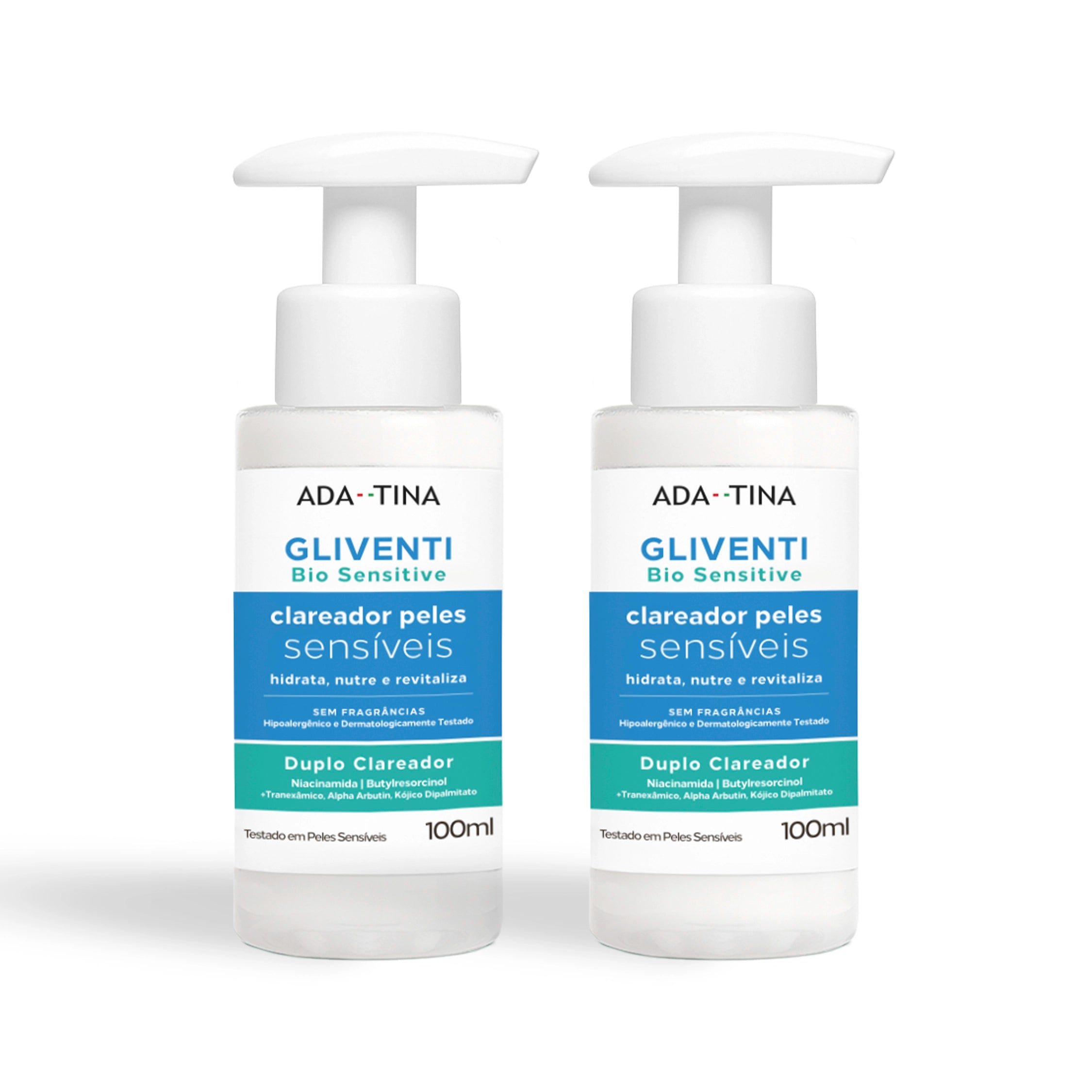 Kit 2 unidades do hidratante clareador íntimo Gliventi Bio Sensitive.