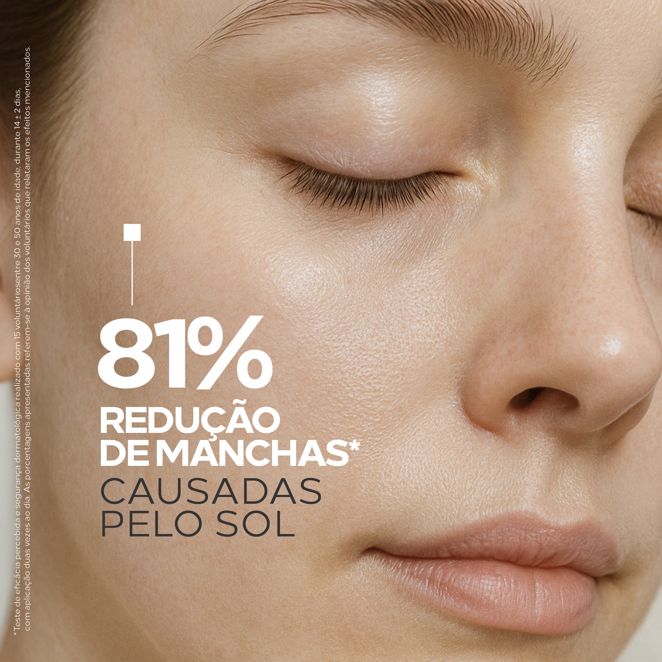 Porcelain Glow Ada Tina reduz até 81% das manchas causadas pelo sol.