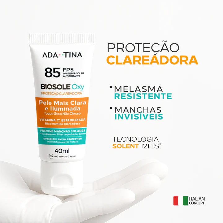 Proteção clareadora para melasma resistente e manchas invisíveis.