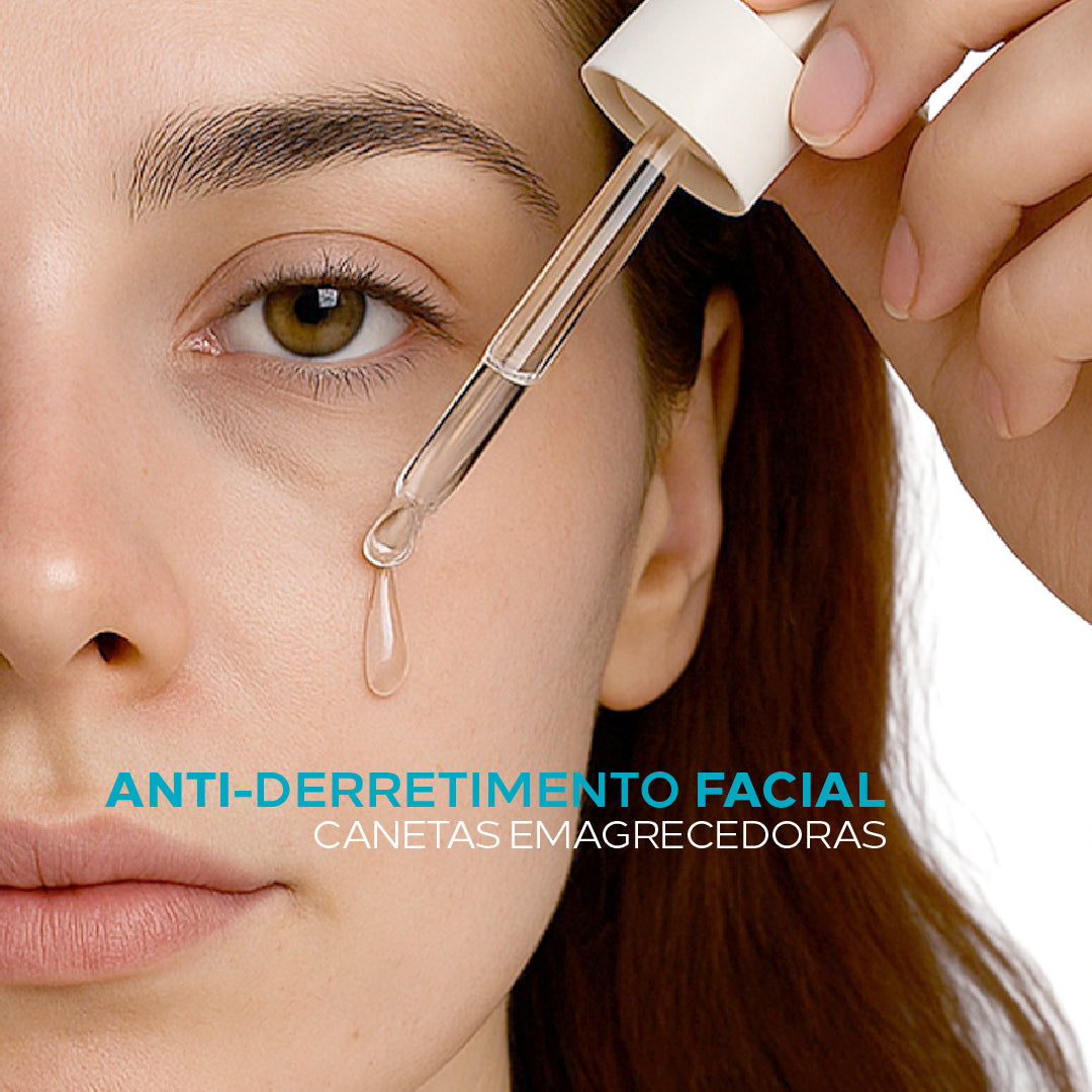 Sérum PDRN contra o anti-derretimento facial pelo uso de canetas emagrecedoras.